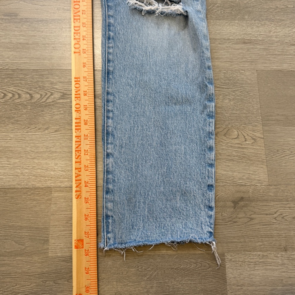 Madewell Jeans Womens Size 31 The Perfect Vintage Jean Distressed Blue Denim - Picture 11 of 13
